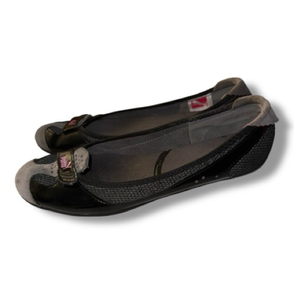 PUMA Women's Zandy Ballet Flat, Black/ Steel Gray, 8W US